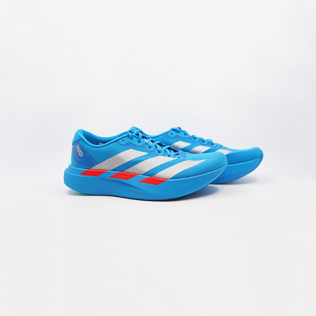 Adidas Adizero Evo SL Woven - Solar Blue/Silver Metallic/Lucid Red CCACHE RUNNING Adidas Adizero Evo SL Woven - Solar Blue/Silver Metallic/Lucid Red CCACHE RUNNING