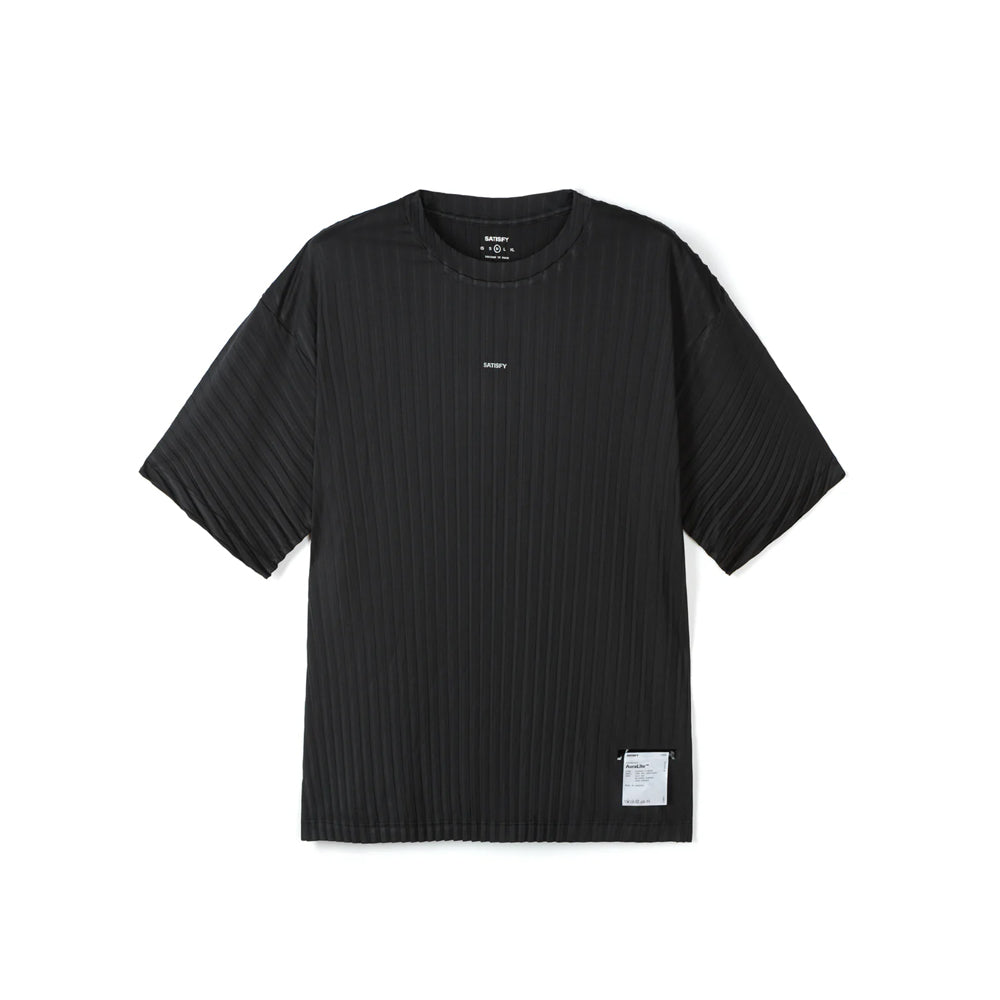 Satisfy AuraLite™ Pleated T-shirt - Black – CCACHE RUNNING