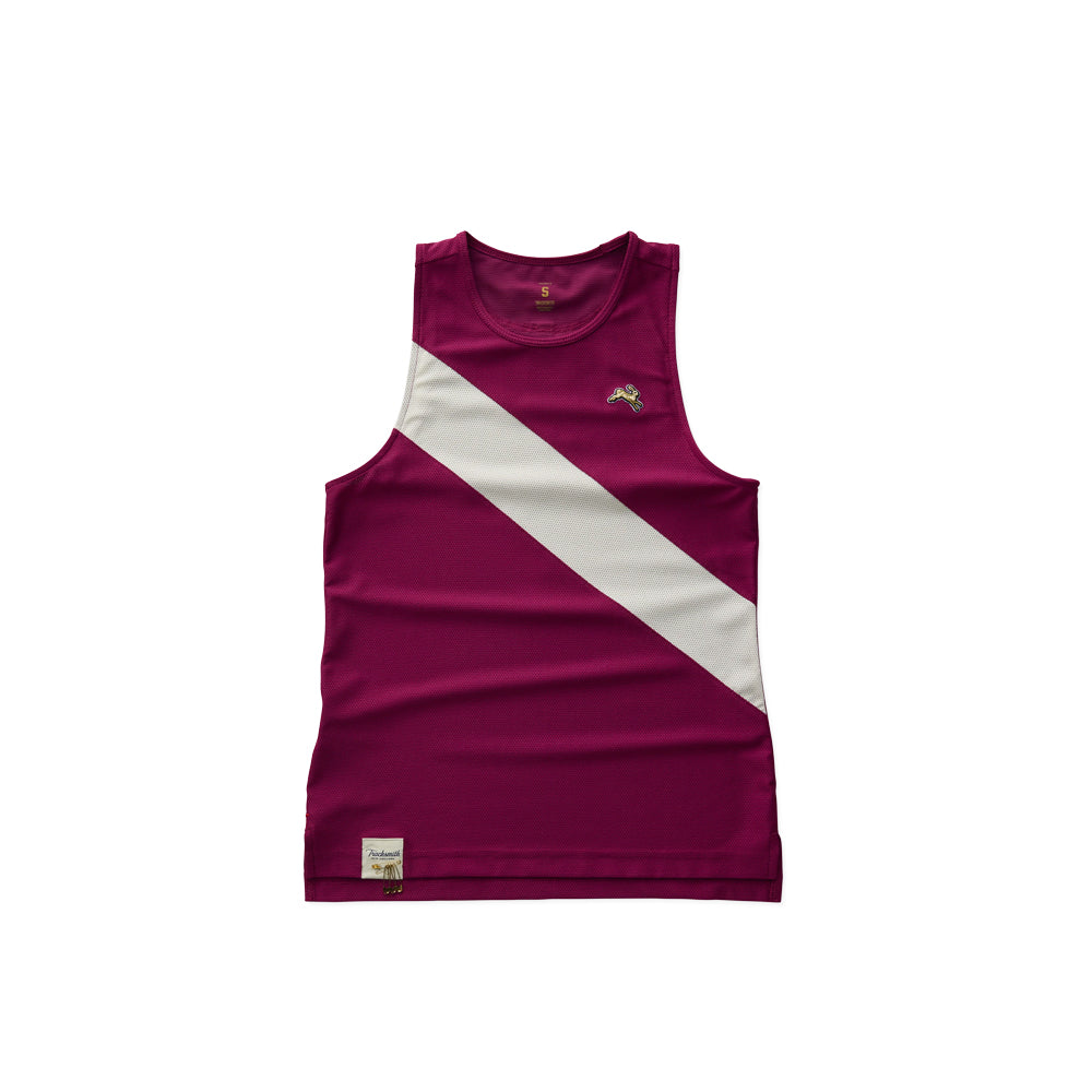 Tracksmith Van Cortlandt Womens Singlet - Raspberry/Ivory – CCACHE