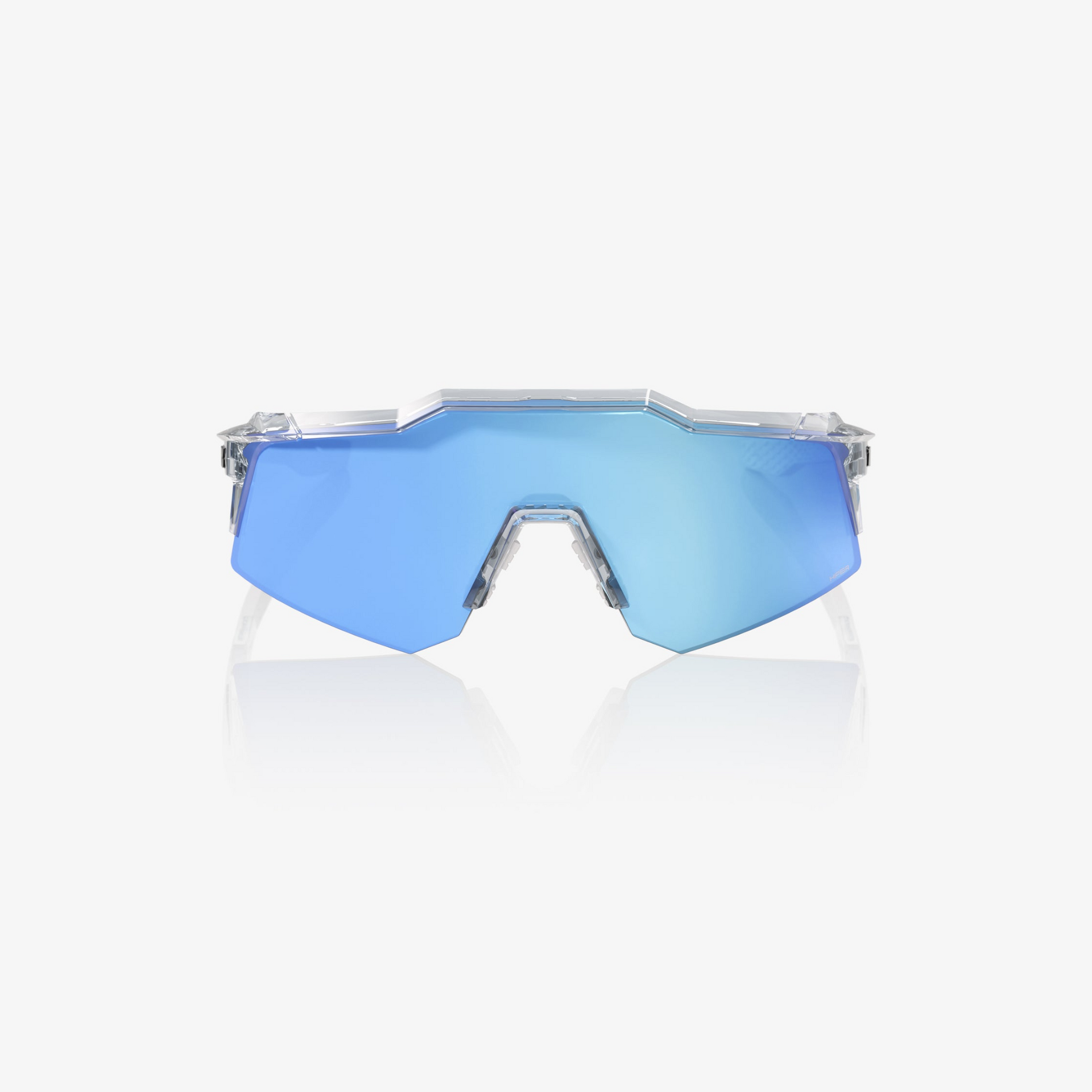 100-speedcraft-xs-sunglasses-polished-translucent-clear-hiper-blue-mirror-lens-front