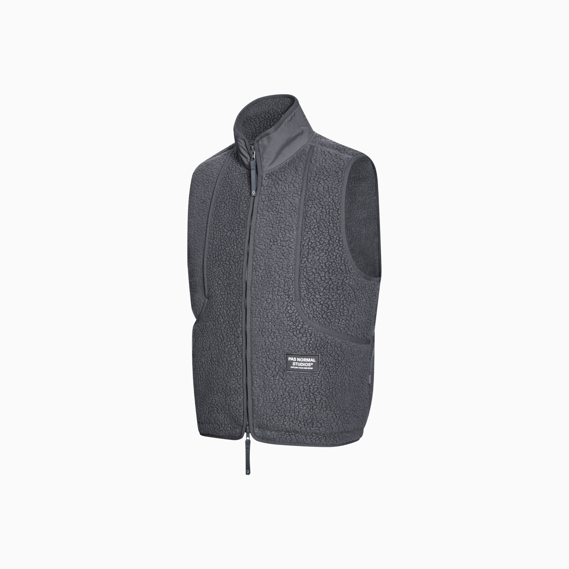 Pas Normal Studios Off-Race Pile Fleece Vest - Steel
