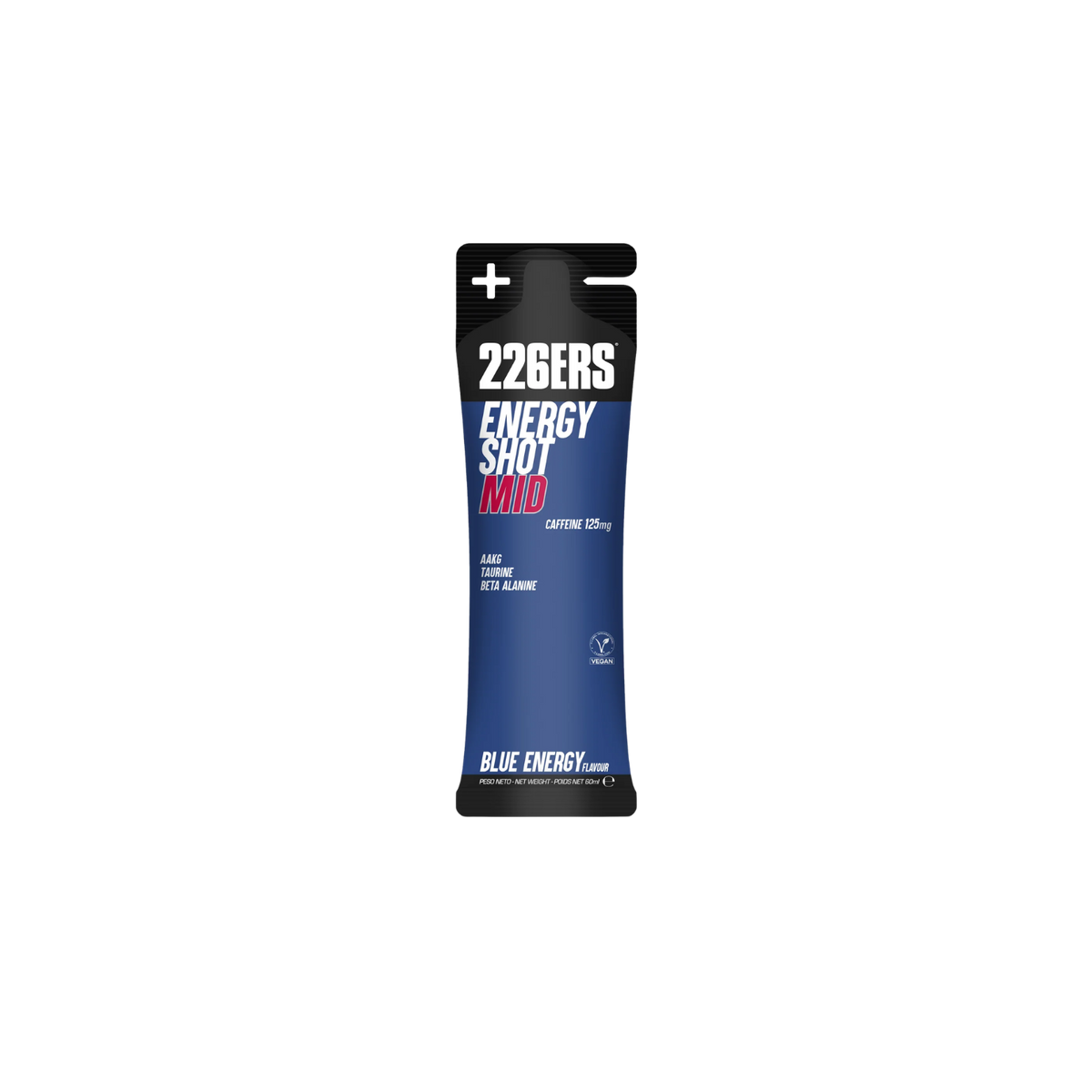 226ers Energy Shot Stick 60ml - Blue Energy Mid 125mg Caff
