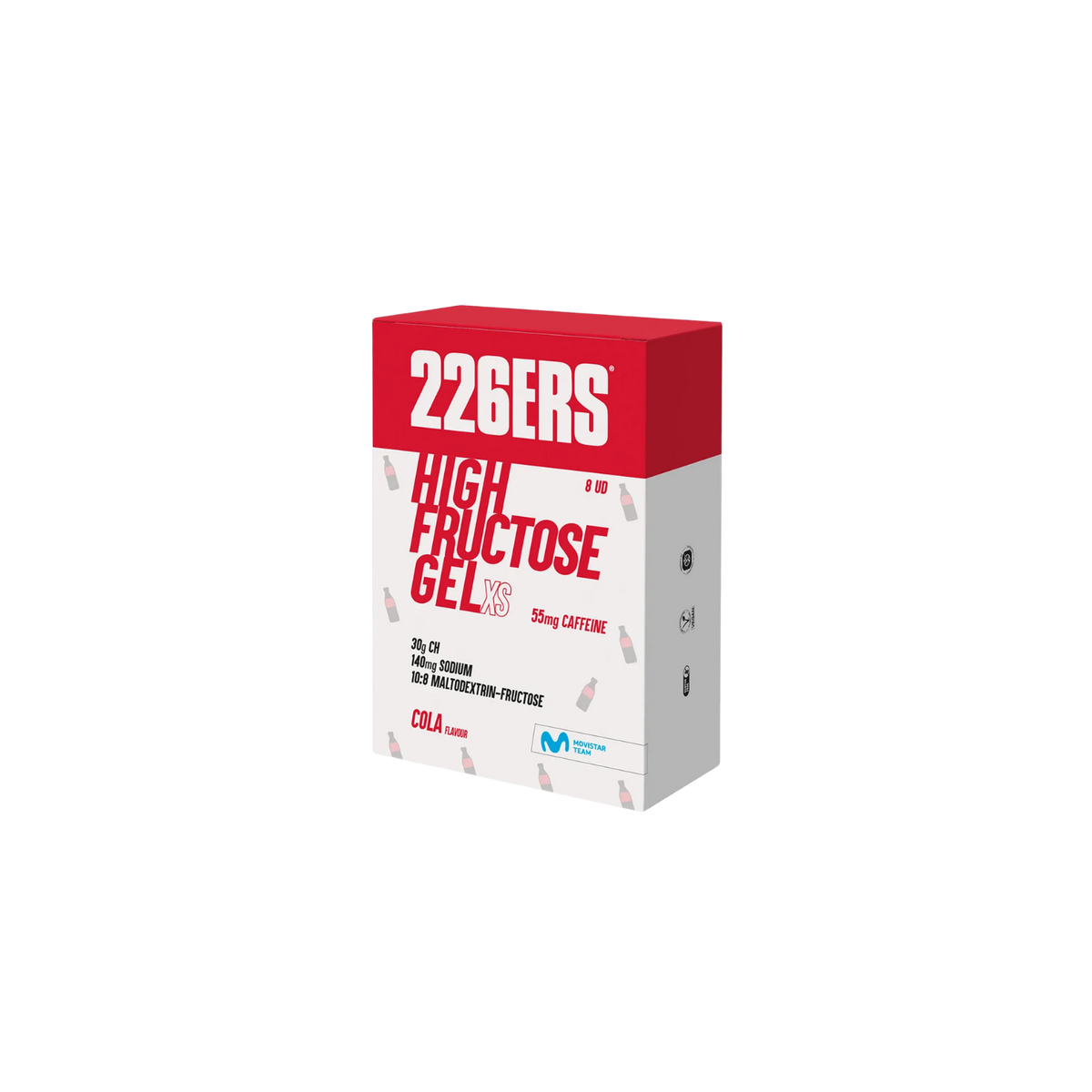 226ers High Fructose Gel 44g Box of 8 - Caffeine Cola