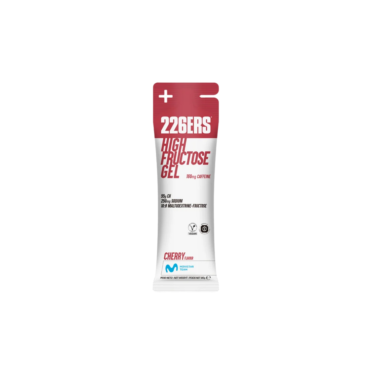 226ers High Fructose Gel 80g Box of 6 - Caffeine Cherry