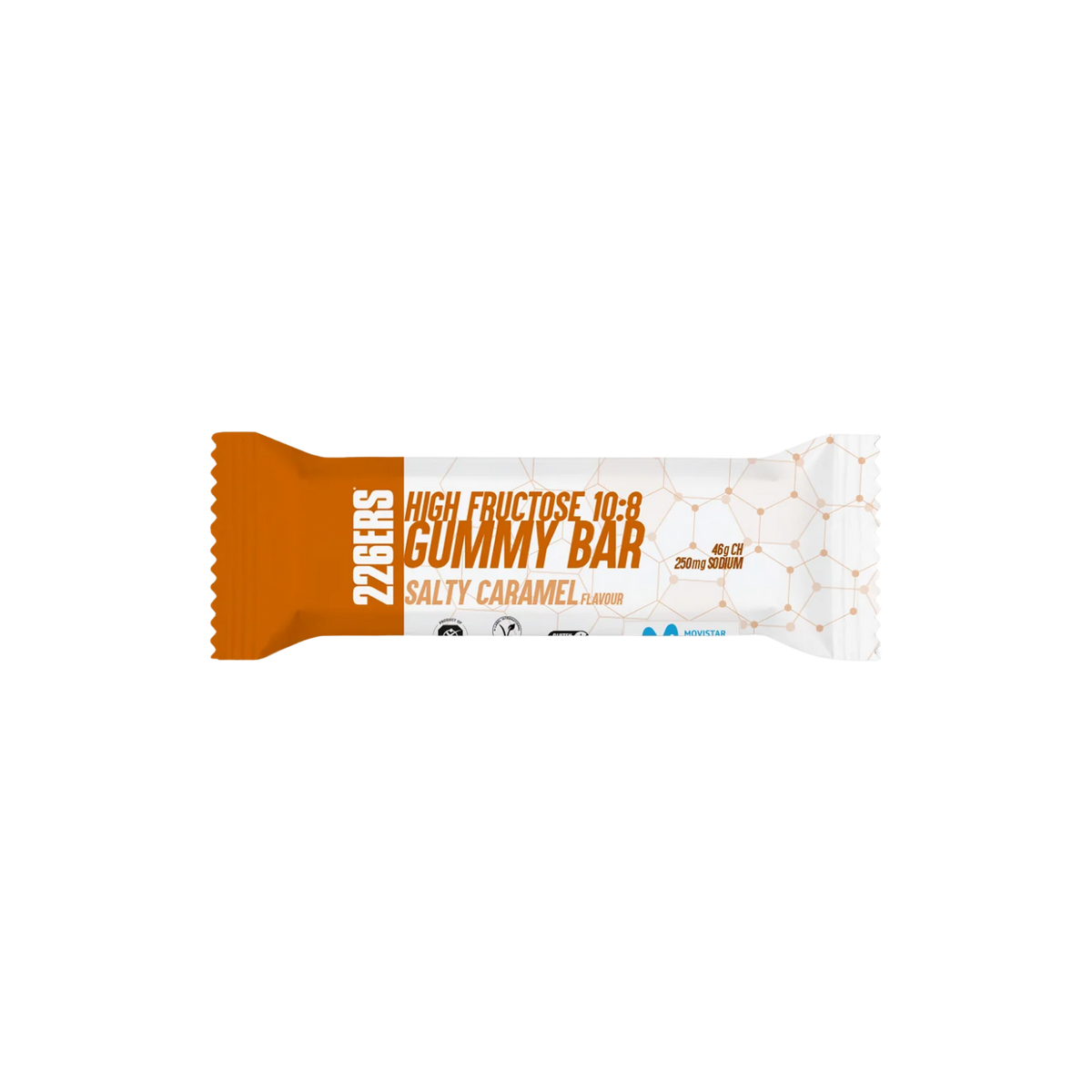 226ers High Fructose Gummy Bar 60g - Salty Caramel (250mg Sodium)