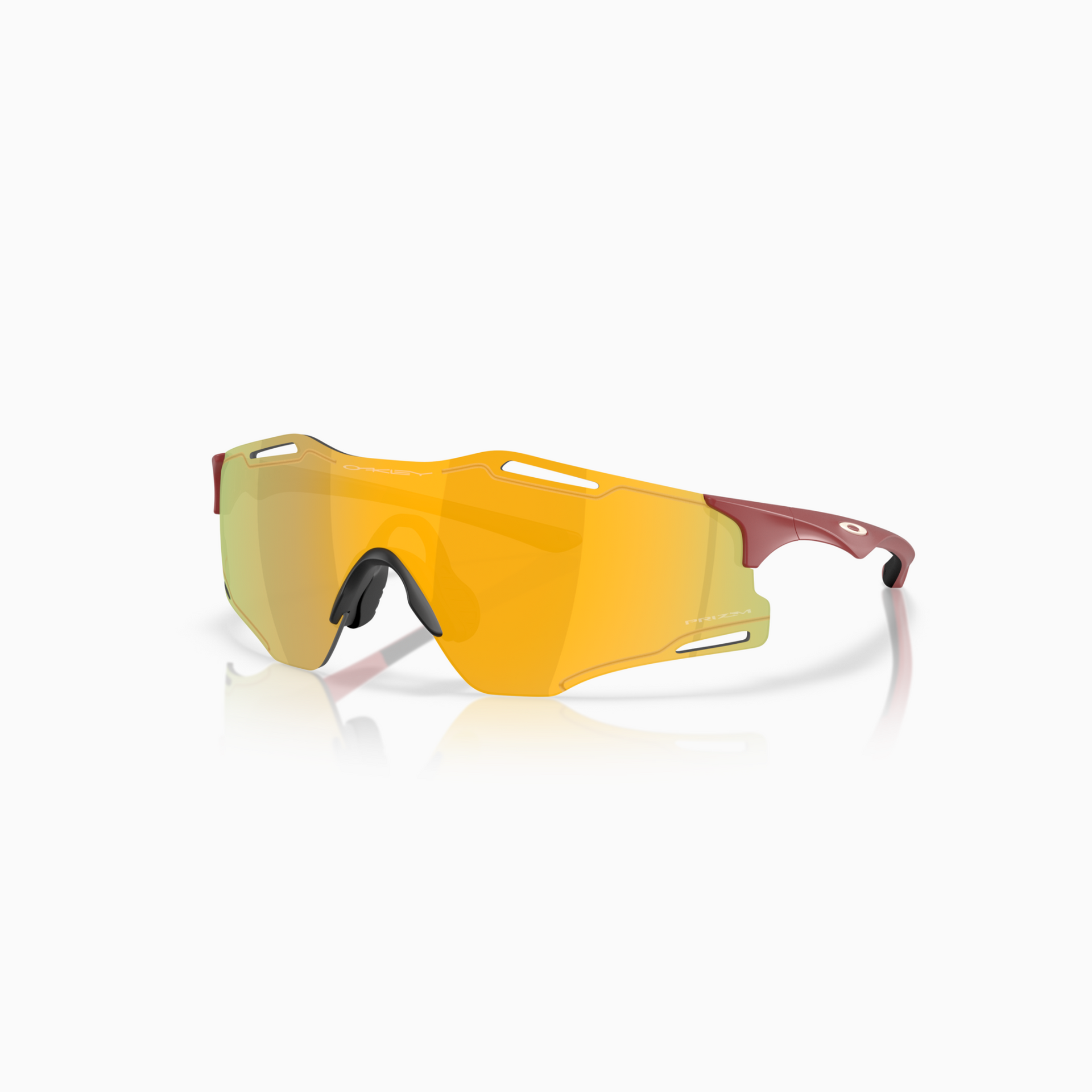 Oakley Cybr Zero Sunglasses - Matte Iron Red (Prizm 24k Lens)