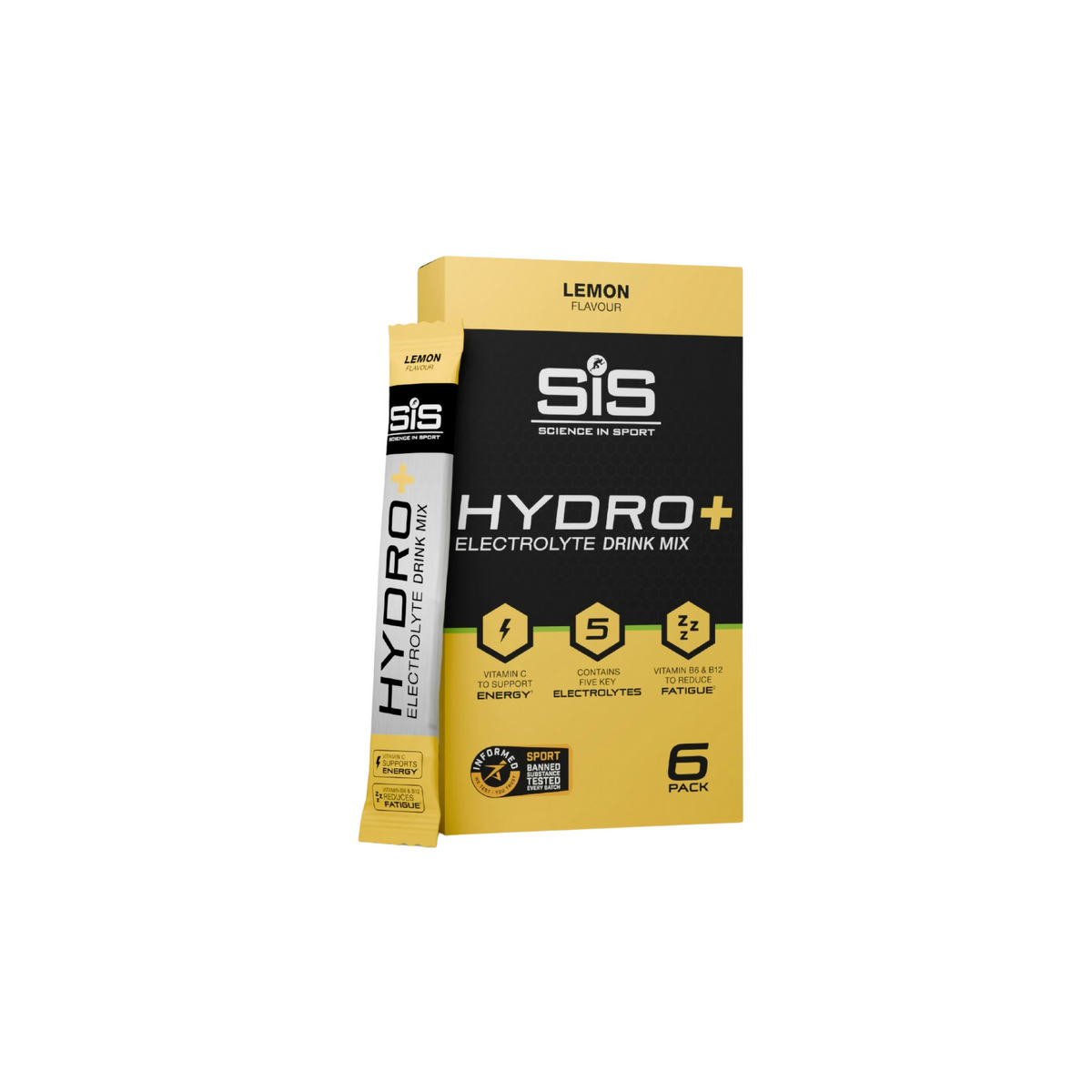 SIS HYDRO+ Electrolyte Drink Mix - Lemon (Box of 6)