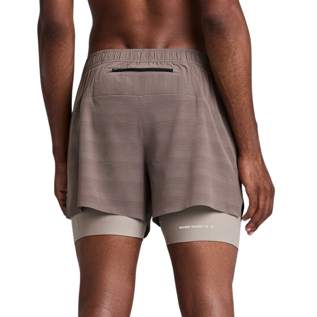 Bandit Running CoolGrid™ 2-in-1 Run Shorts - Cocoa