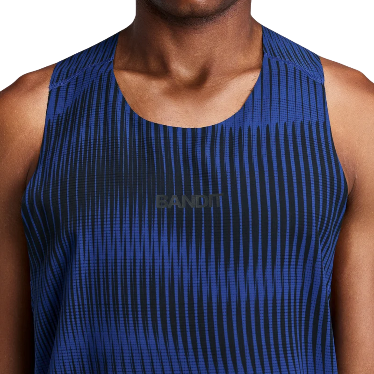 Bandit Running CoolGrid™ Distance Singlet with Flopack™ - Bauhaus Blue