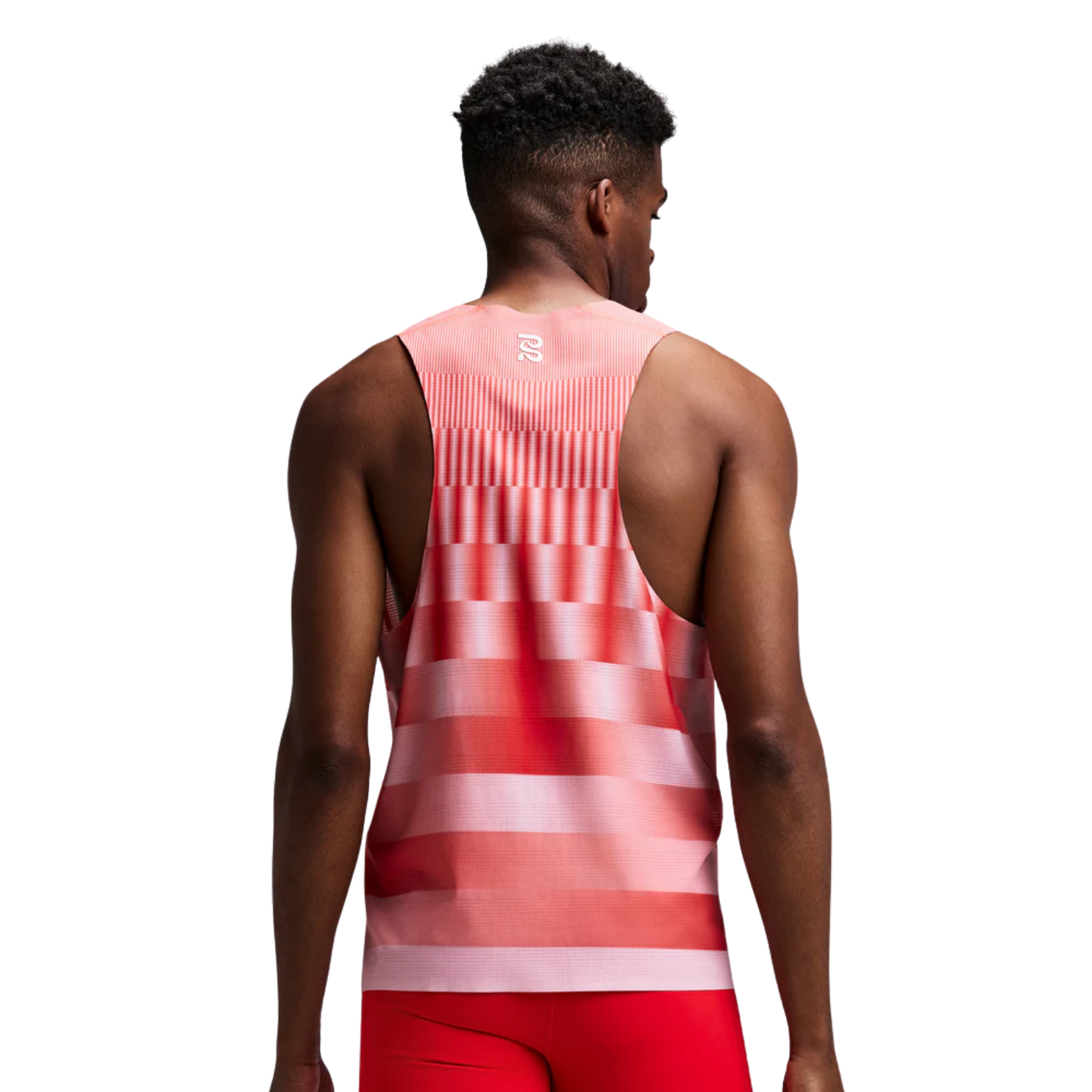 Bandit Running CoolGrid™ Training Singlet with Flopack™ - Growing Grid/Poppy