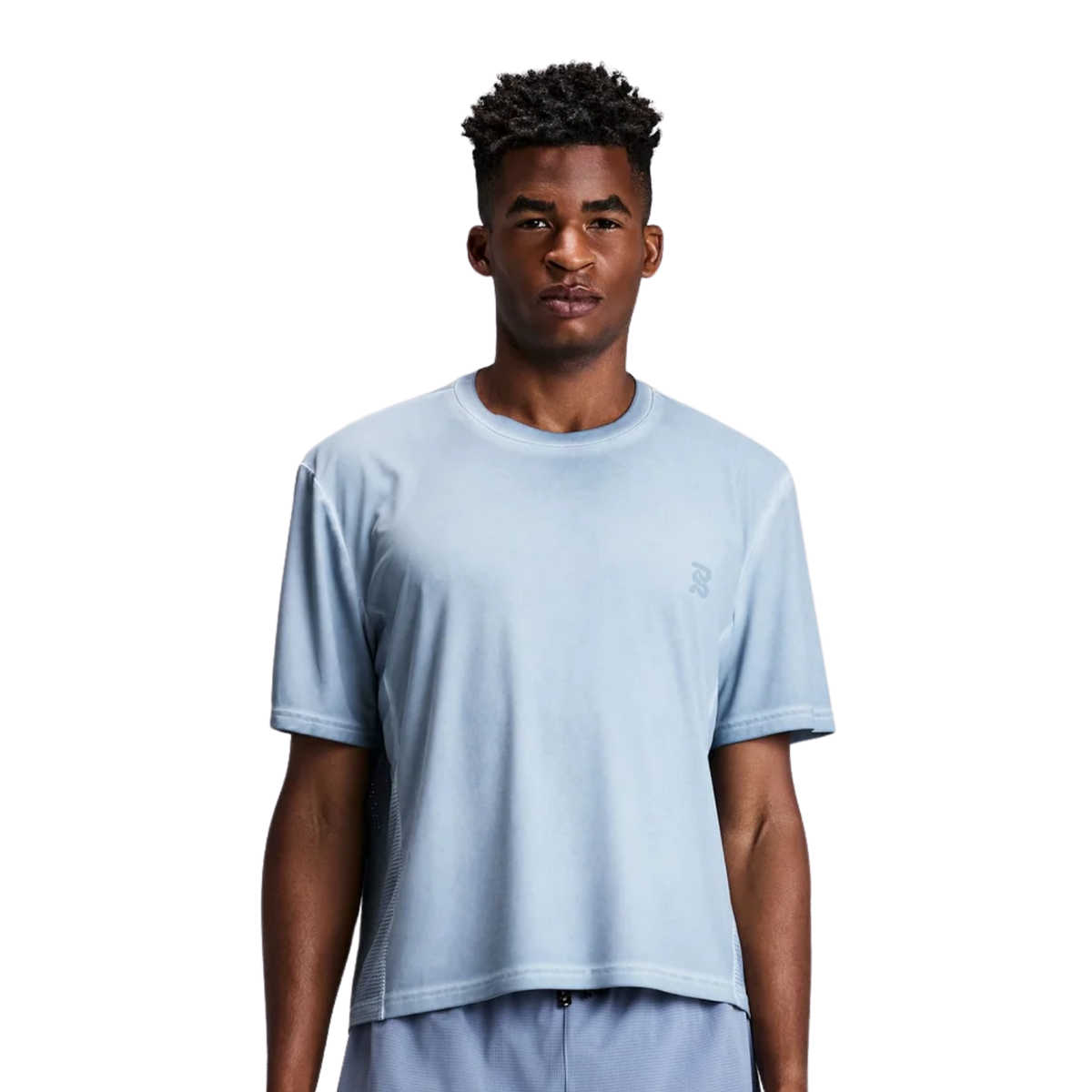 Bandit Running FrioSoft™ Perforated Box Tee - Pavilion Blue