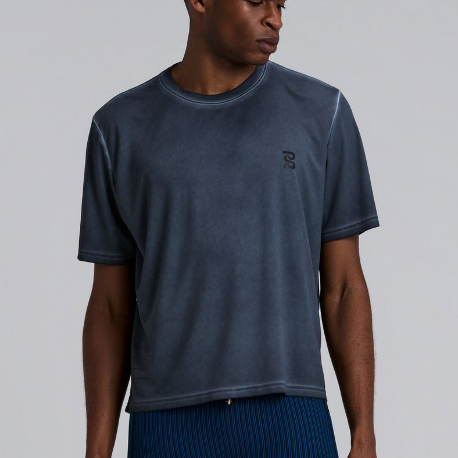 Bandit Running FrioSoft™ Performance Box Tee - Anthracite/SaltFade
