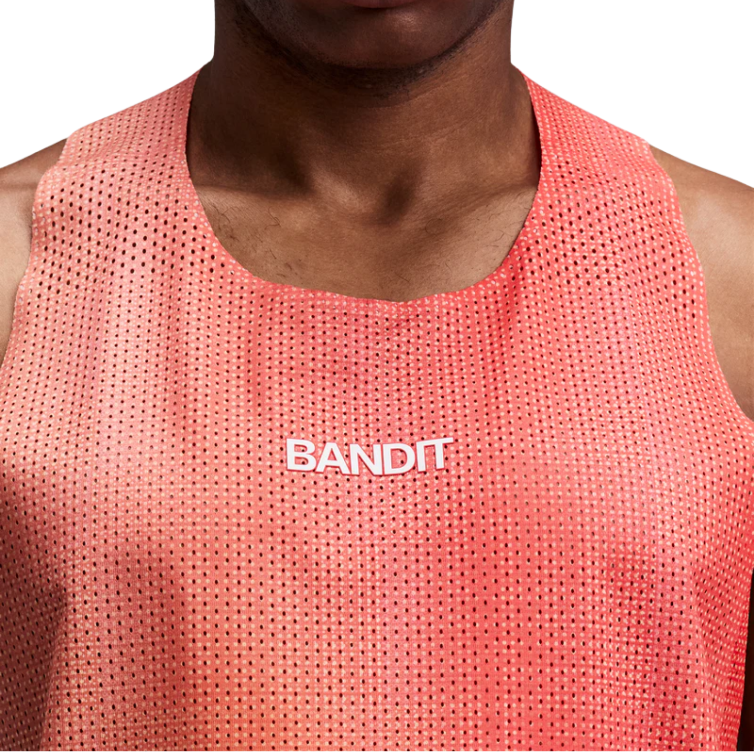 Bandit Running Shredder™ Race Singlet with Flopack™ - Linear Gradient/Poppy Copal