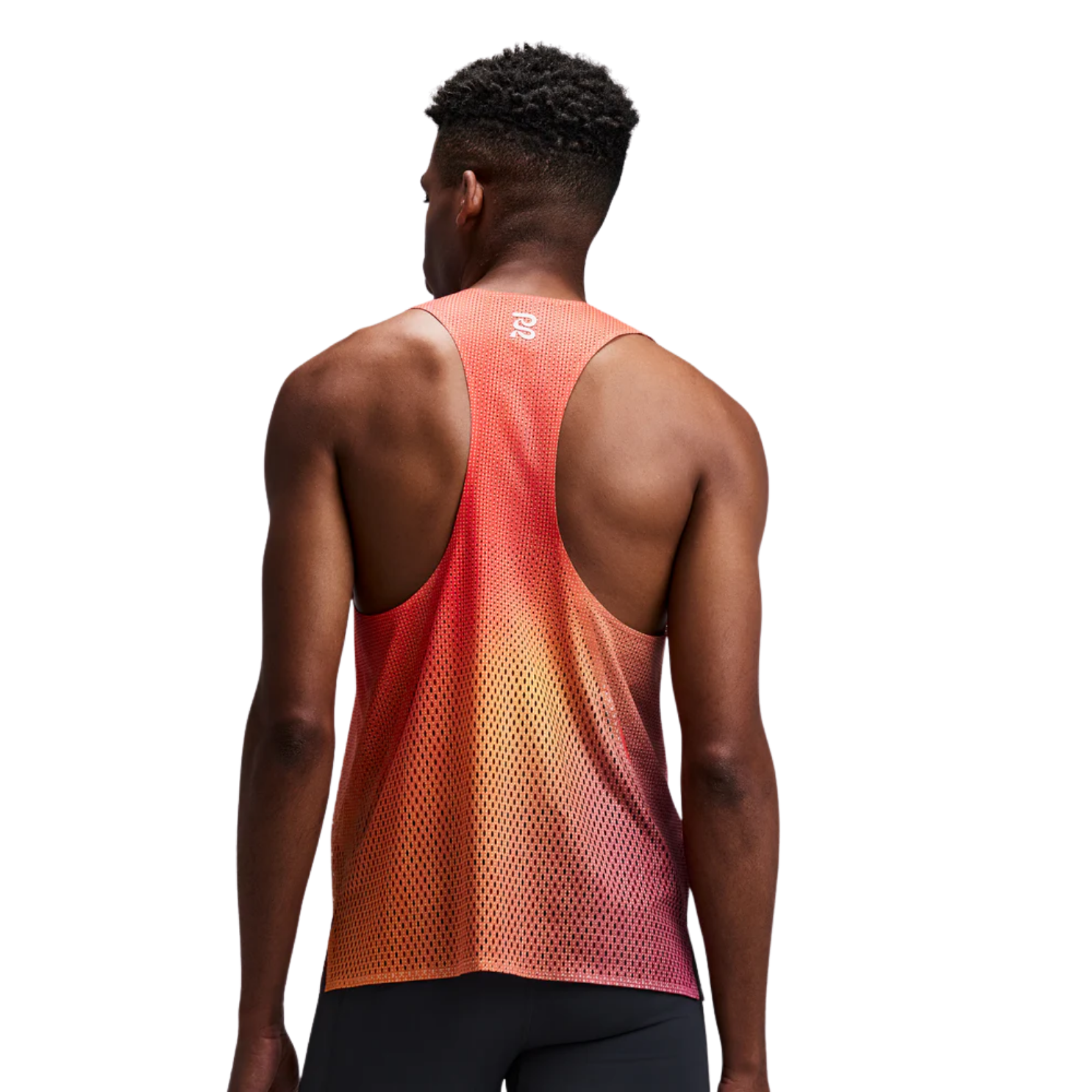 Bandit Running Shredder™ Race Singlet with Flopack™ - Linear Gradient/Poppy Copal