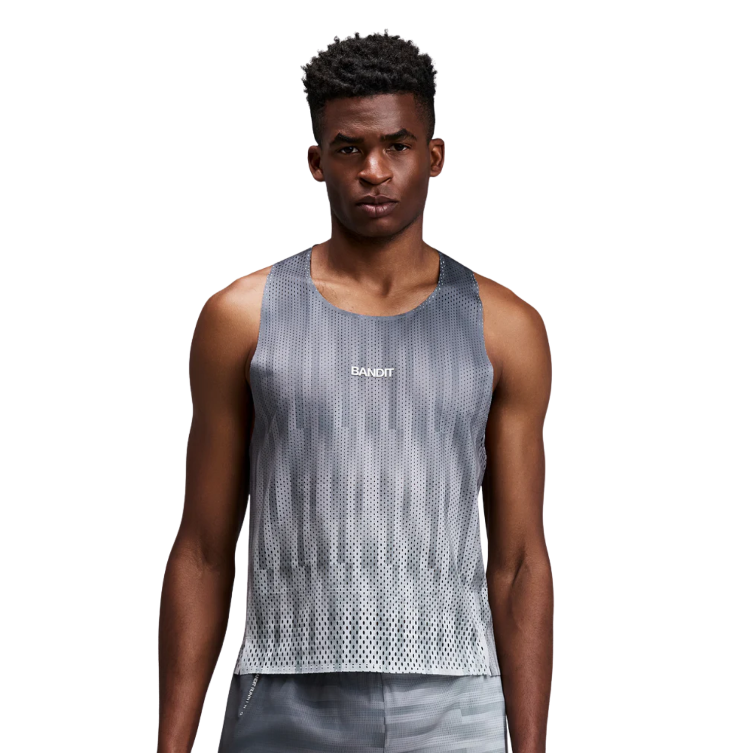 Bandit Running Shredder™ Shorty Race Singlet - Plaster