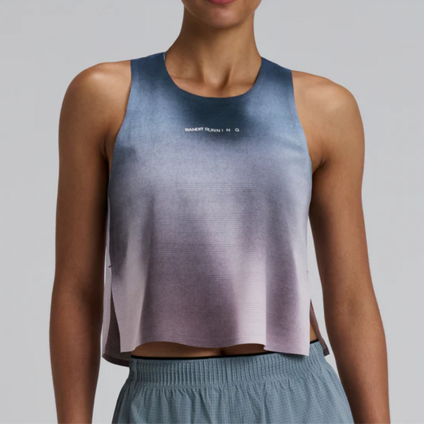 Bandit Running Women's CoolGrid™ Race Singlet - Flow State/Aegean Multi