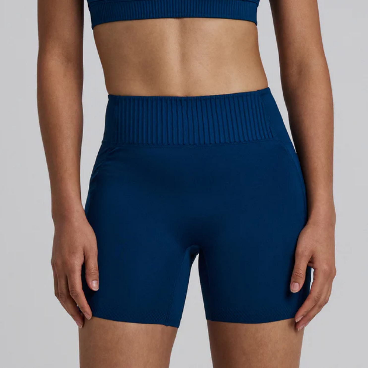 Bandit Running Women's Stamina-V™ High Waist 5" Compression Short - Ink Blue