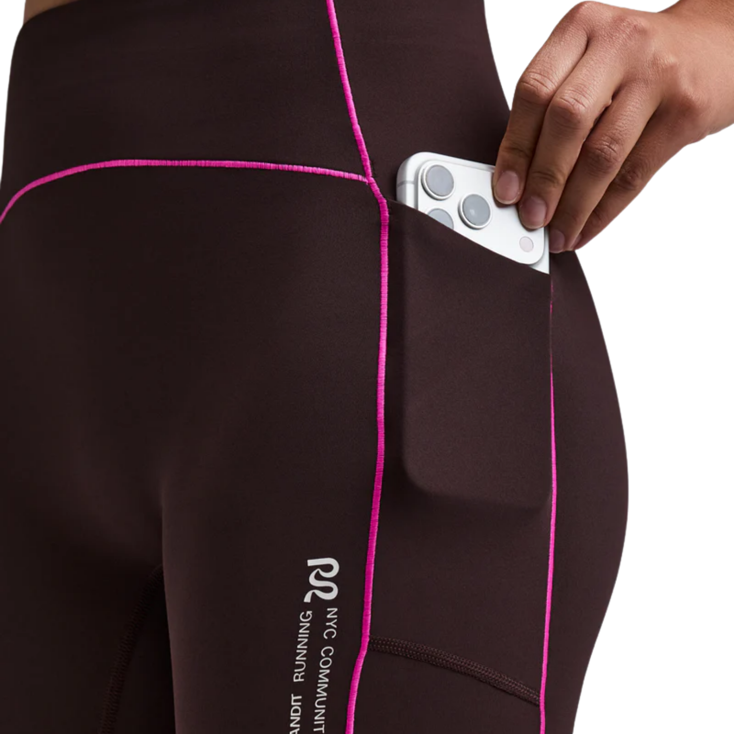 Bandit Running Women's Vanisher™ 5" Pop Stitch™ High Waist Compression Short - Espresso