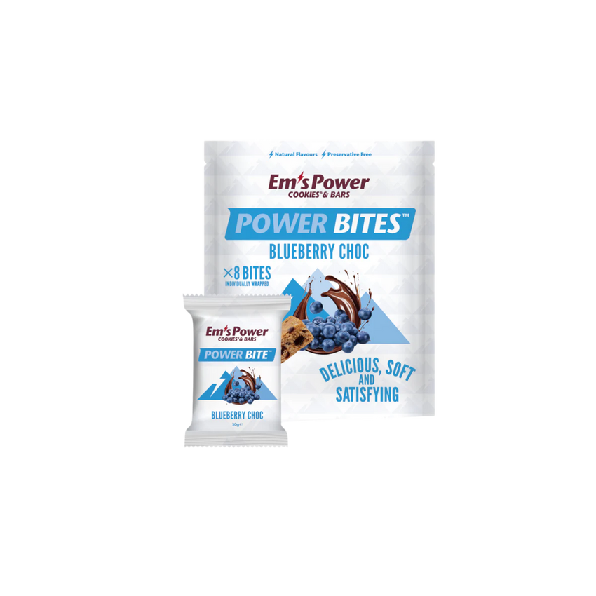 Em's Power Cookies Power Bites - Blueberry Choc – CCACHE RUNNING