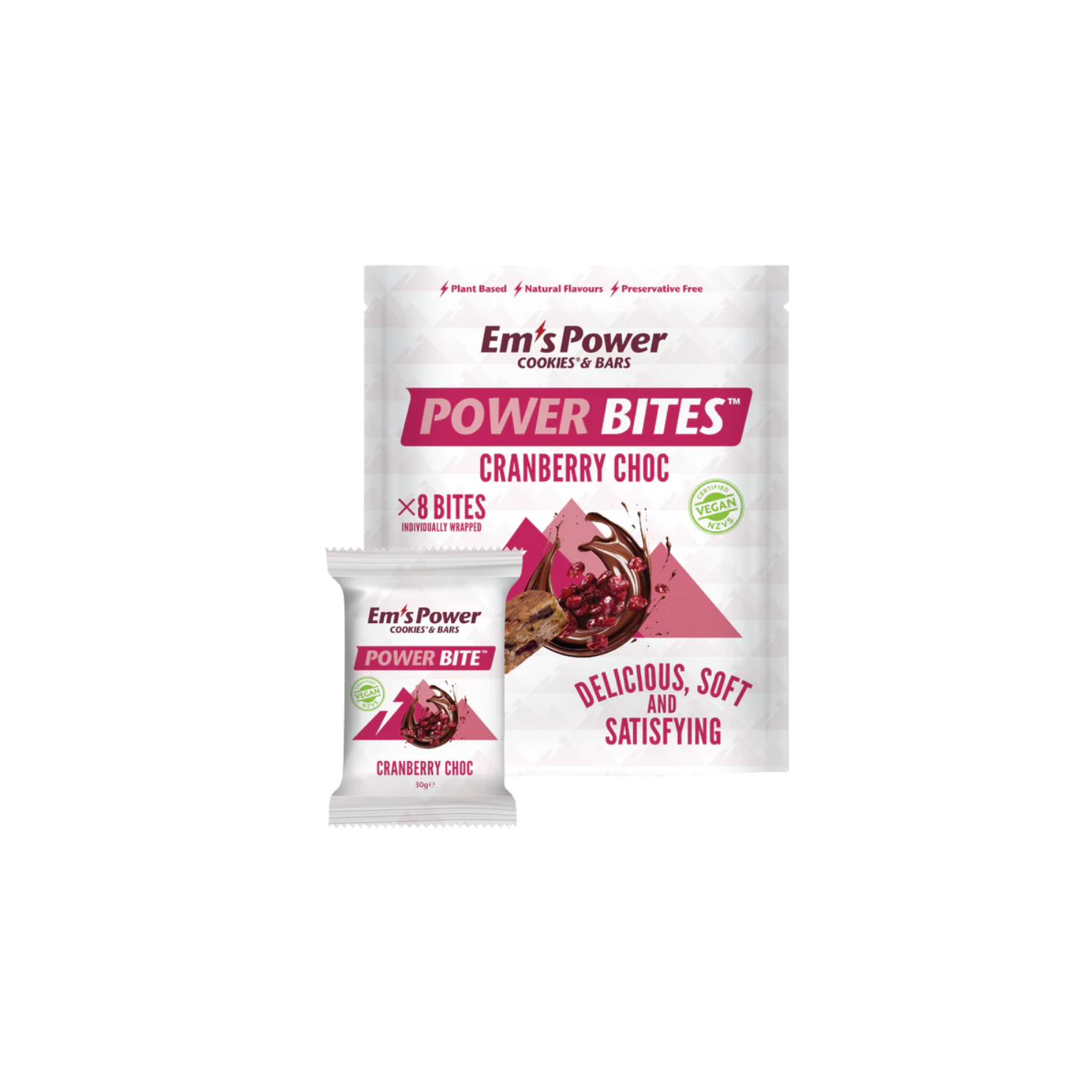 Em's Power Cookies Power Bites - Cranberry Choc