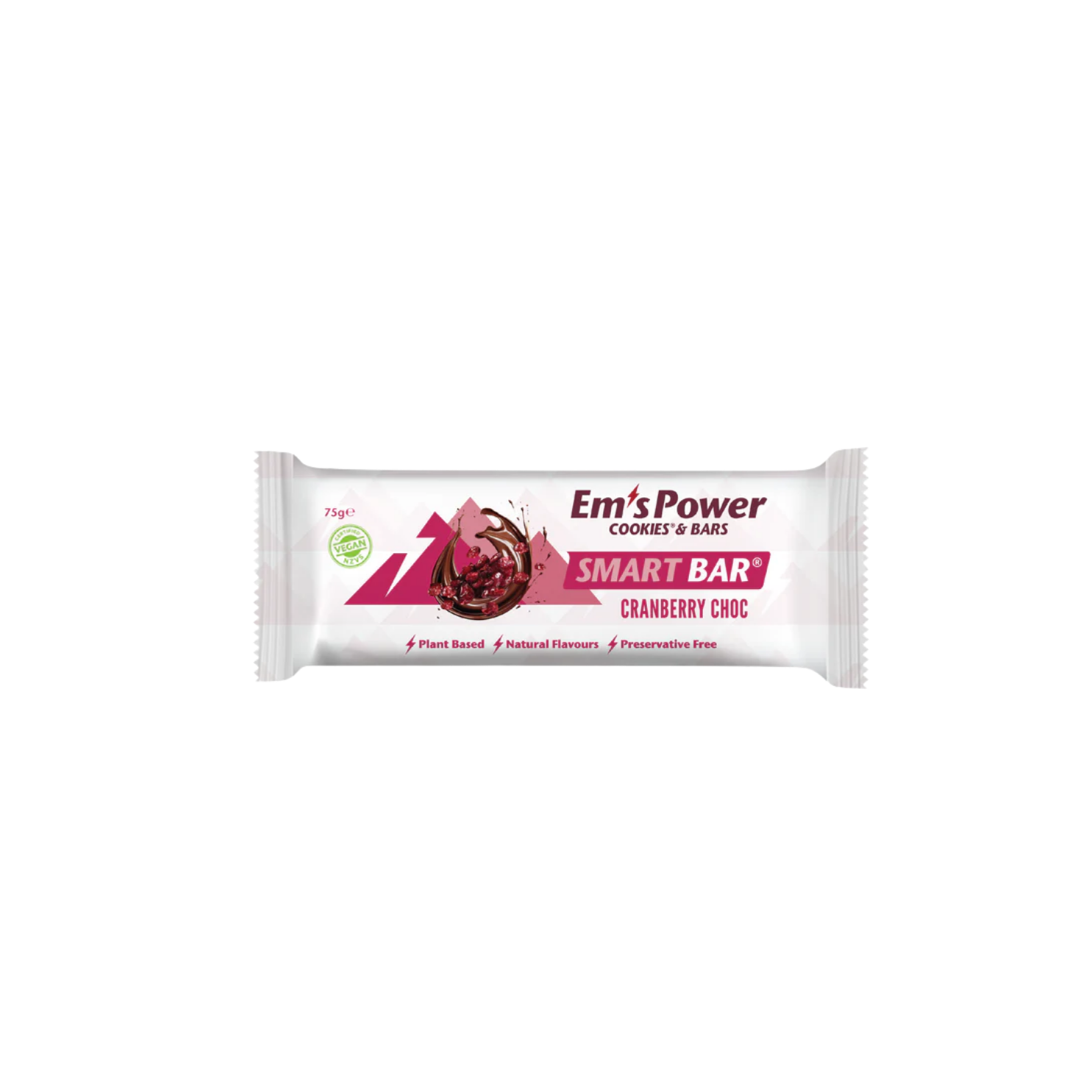 Em's Power Cookies Smart Bars - Cranberry Choc
