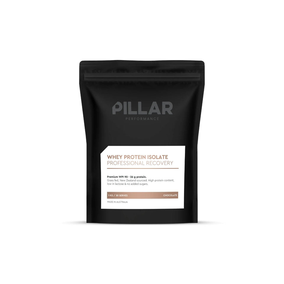 PILLAR Performance Whey Protein Isolate 1kg Pouch - Grass-fed Chocolat ...