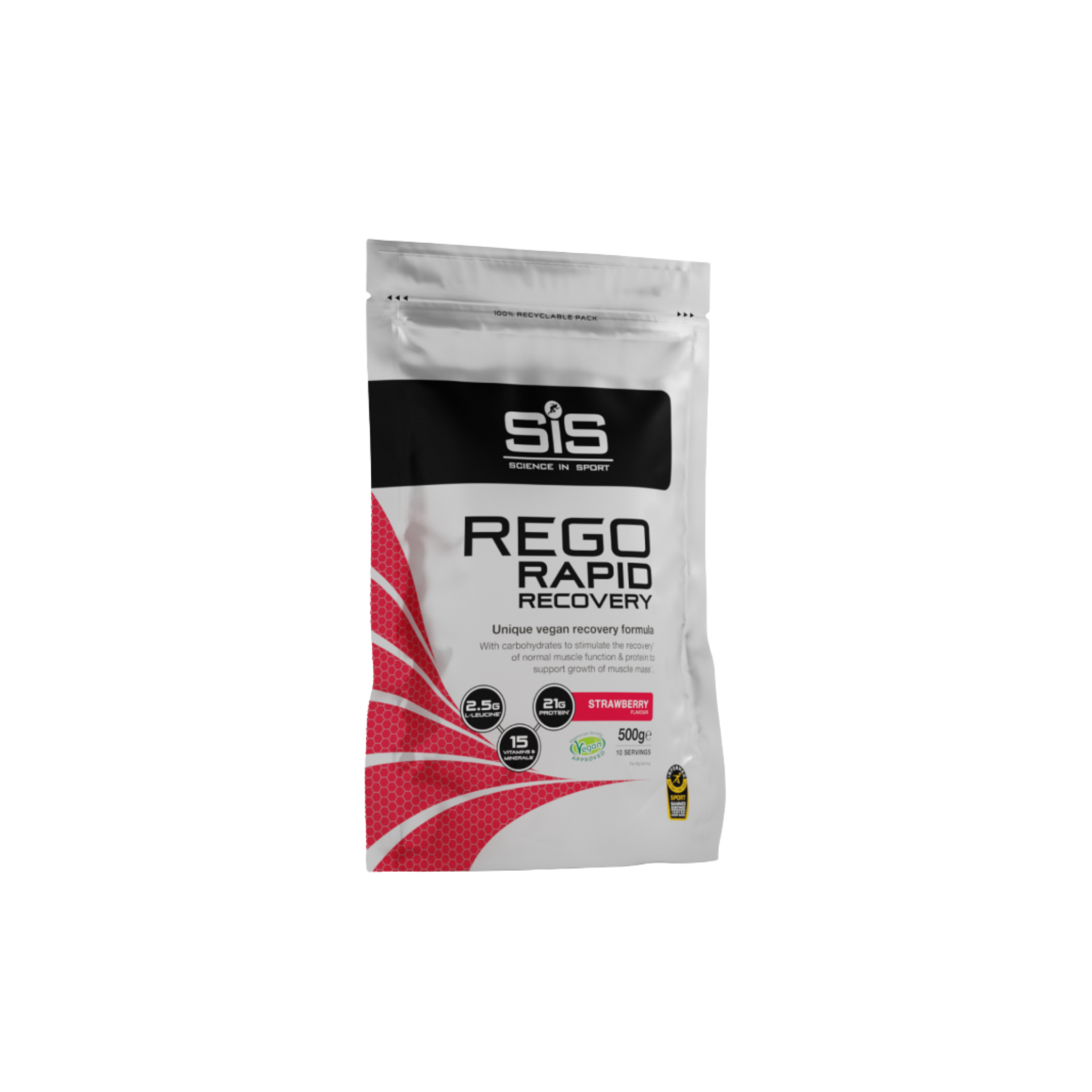 SIS REGO Rapid Recovery - Strawberry - 500g Resealable Pouch