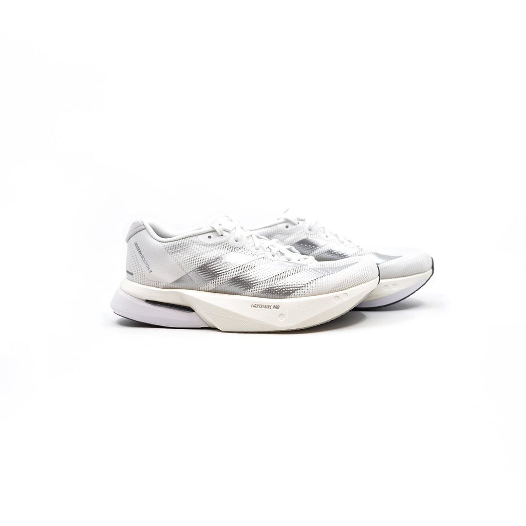 Adidas Adizero Boston 13 - Cloud White/Matte Silver/Dash Grey (Womens)