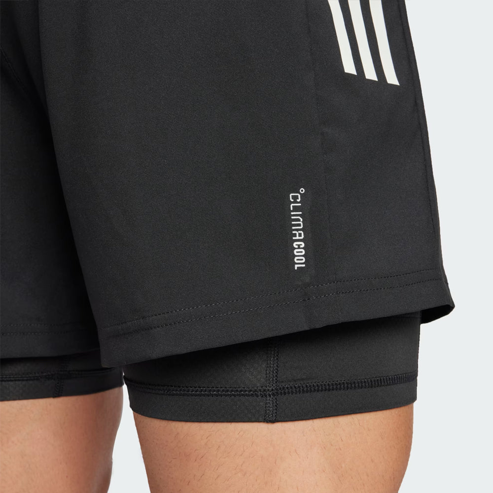 Adidas Own The Run 2-in-1 Shorts - Black