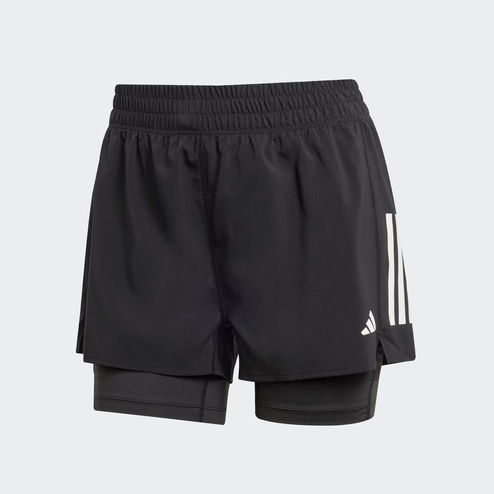 Adidas Own The Run 2-in-1 Shorts - Black (Womens)