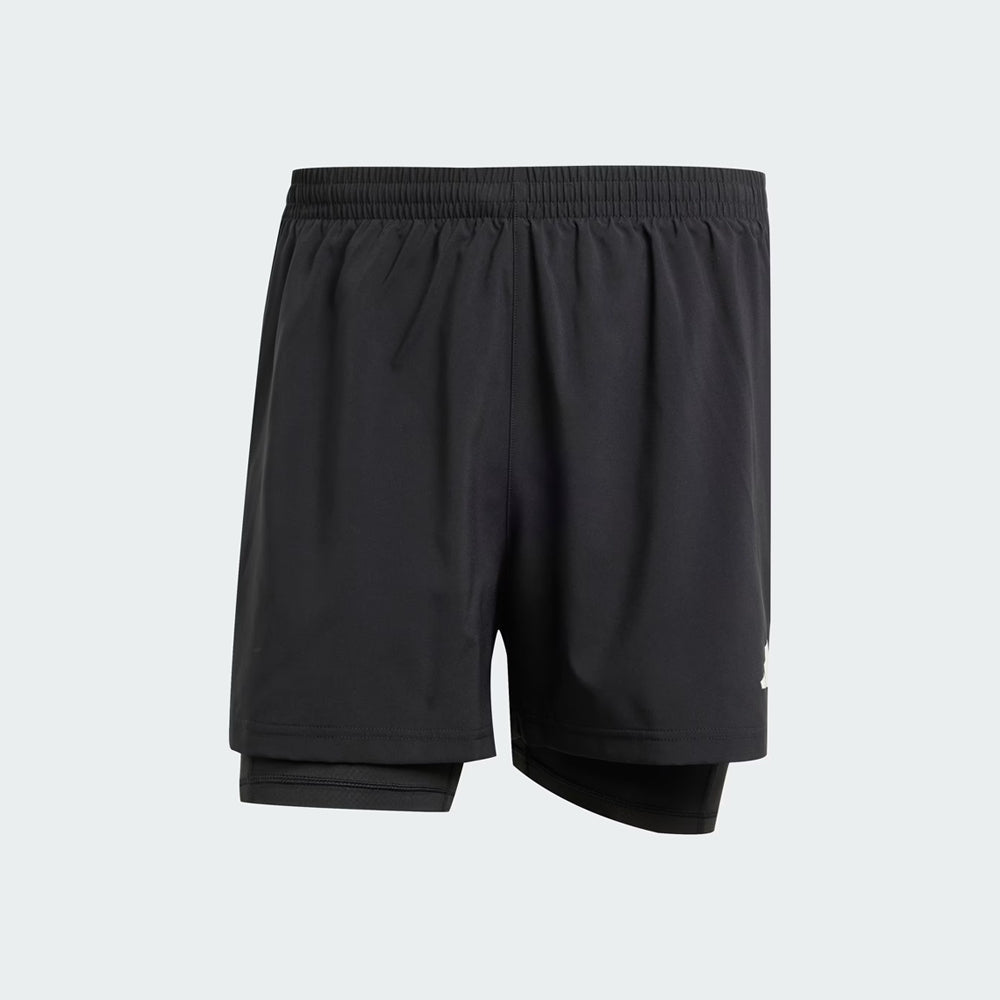 Adidas Own The Run 2-in-1 Shorts - Black