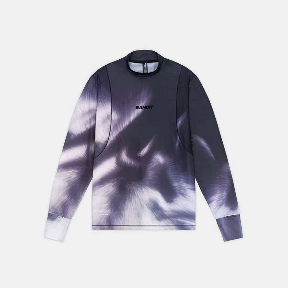 Bandit Running AuraGrid™ Mockneck Long Sleeve - Haze Multi
