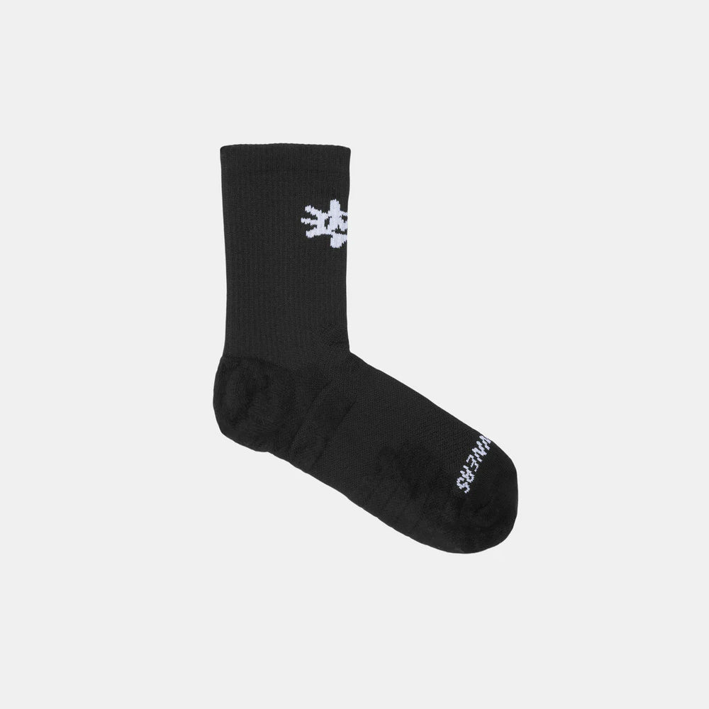 Bandit Running Cushion Run "Sunburst" Quarter Socks - Black/White - 2 Pack