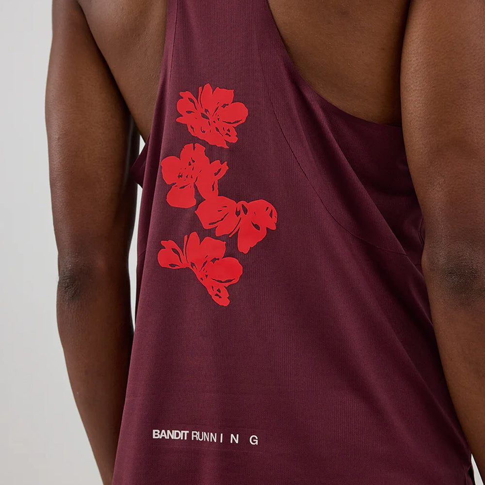 Bandit Running Drift Graphene Racing Singlet - Fleura/Fig