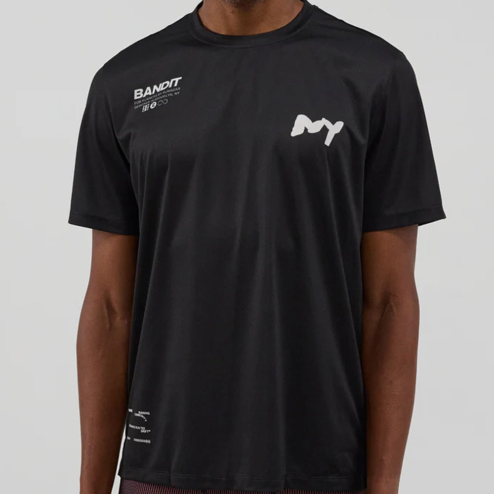 Bandit Running Drift "NY" Performance Tee - Black