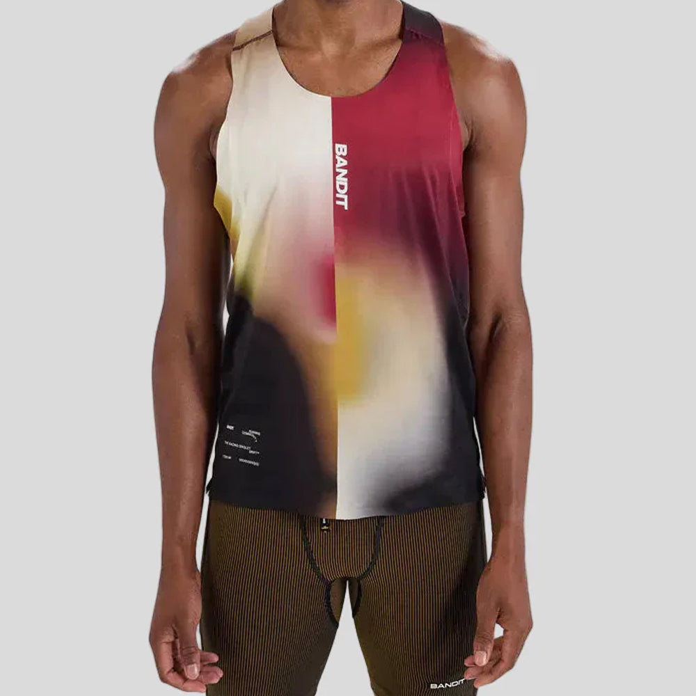 Bandit Running Drift Racing Singlet - Dijon/Fig Gradient