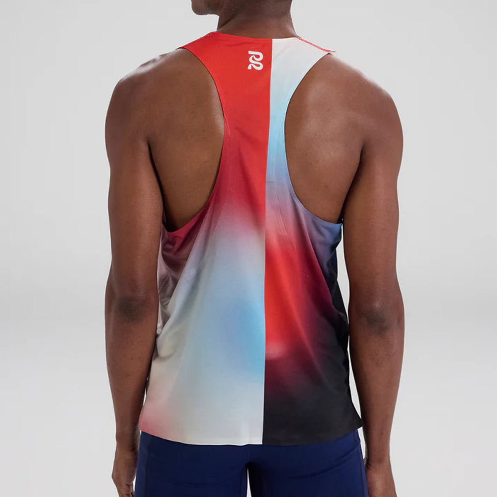 Bandit Running Drift Racing Singlet - Vintage Blue Gradient