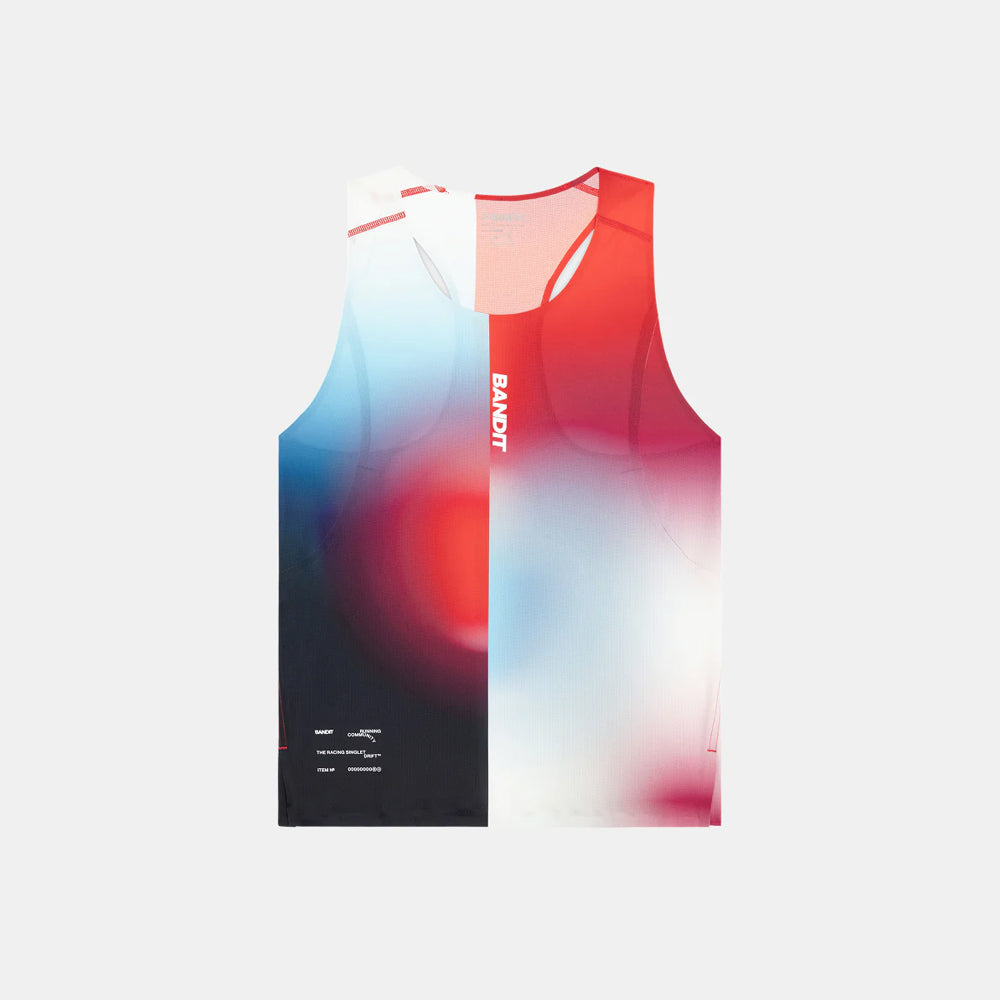 Bandit Running Drift Racing Singlet - Vintage Blue Gradient