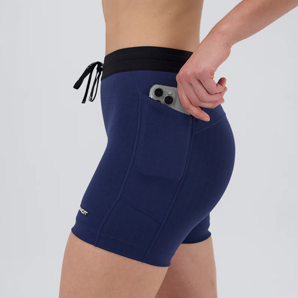 Bandit Running Gridlock 5" Compression Short - NY Navy