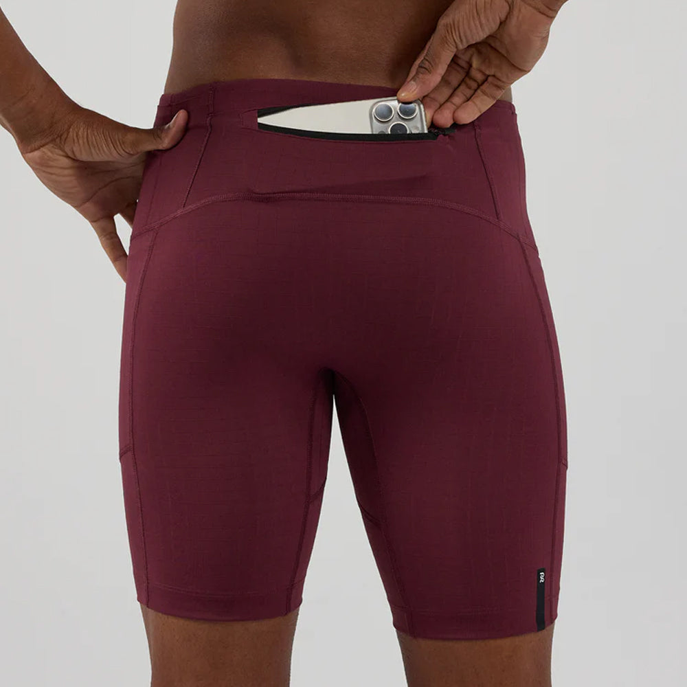 Bandit Running Gridlock 7 Pocket Half Tights - Fig