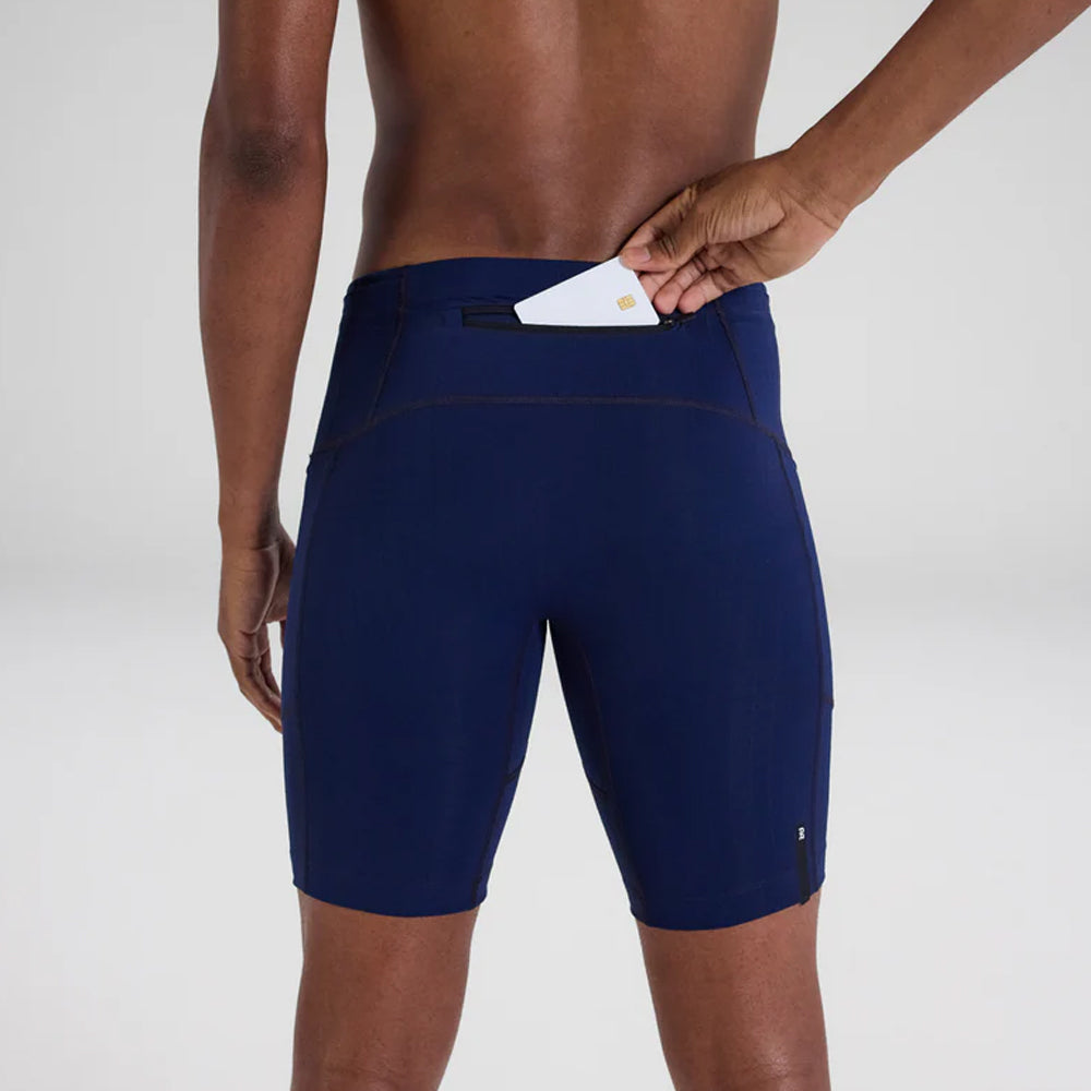 Bandit Running Gridlock 7 Pocket Half Tights - NY Navy
