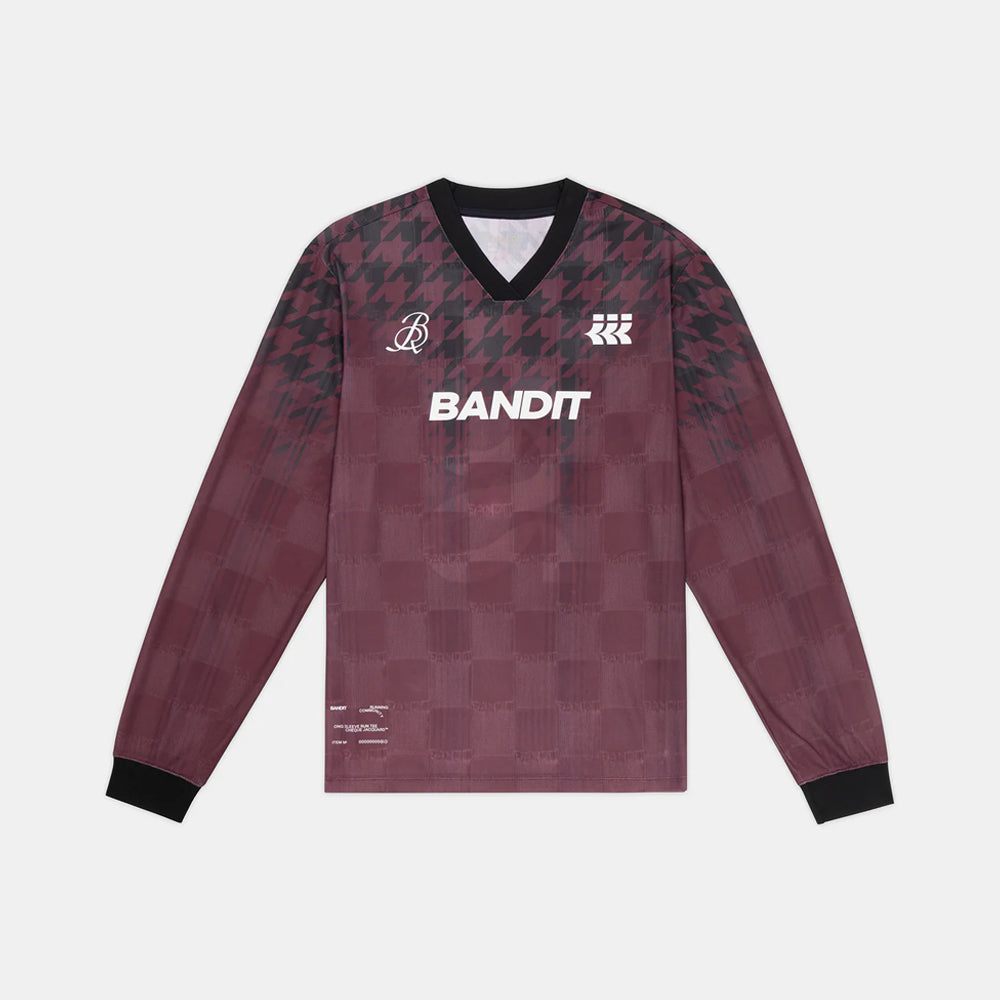Bandit Running Jacquard Footy Long Sleeve - Fig Print