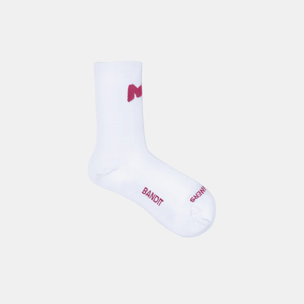 Bandit Running Lite Run "Graffiti NY" Socks - White/Berry - 2 Pack