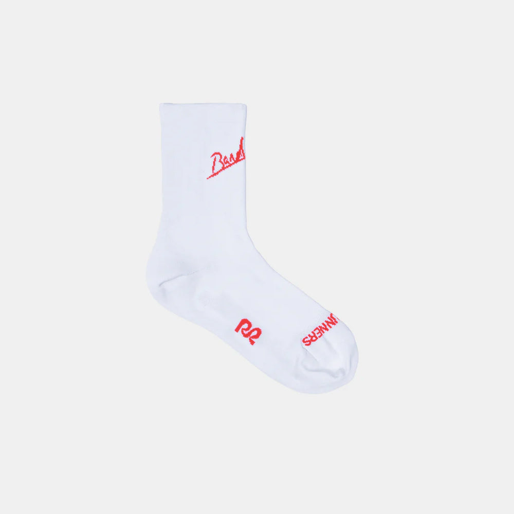 Bandit Running Lite Run "Signature" Socks - White/Intense Red - 2 Pack