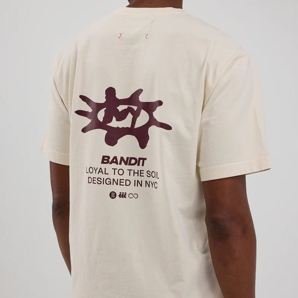 Bandit Running Loyal to the Soil Cotton Tee - Cream