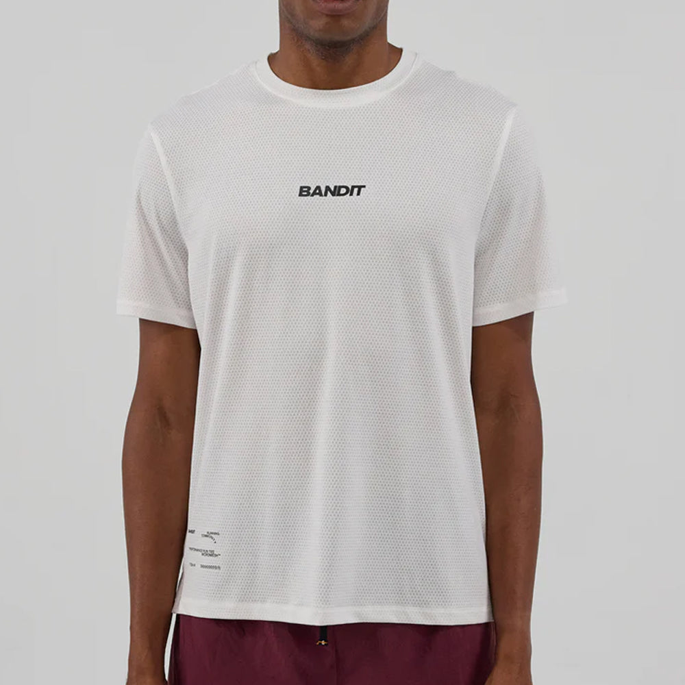 Bandit Running Micromesh Run Tee - White