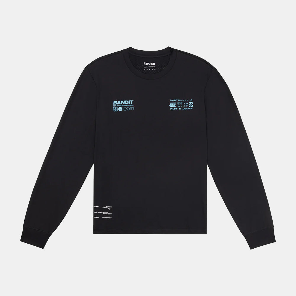 Bandit Running NanoMesh "Fast & Loose" Long Sleeve - Black