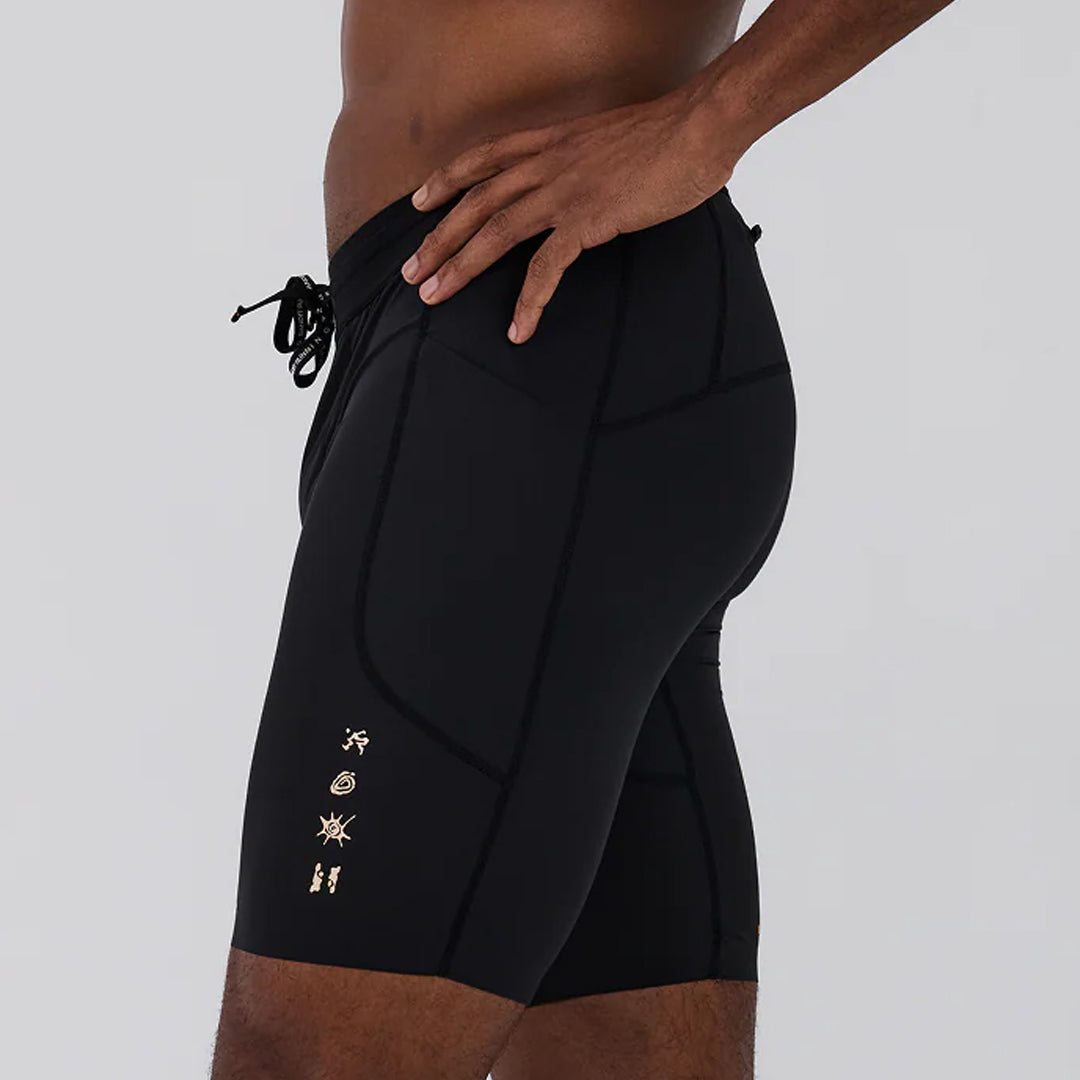 Bandit Running SoLite™ 5 Pocket Half Tights - Black