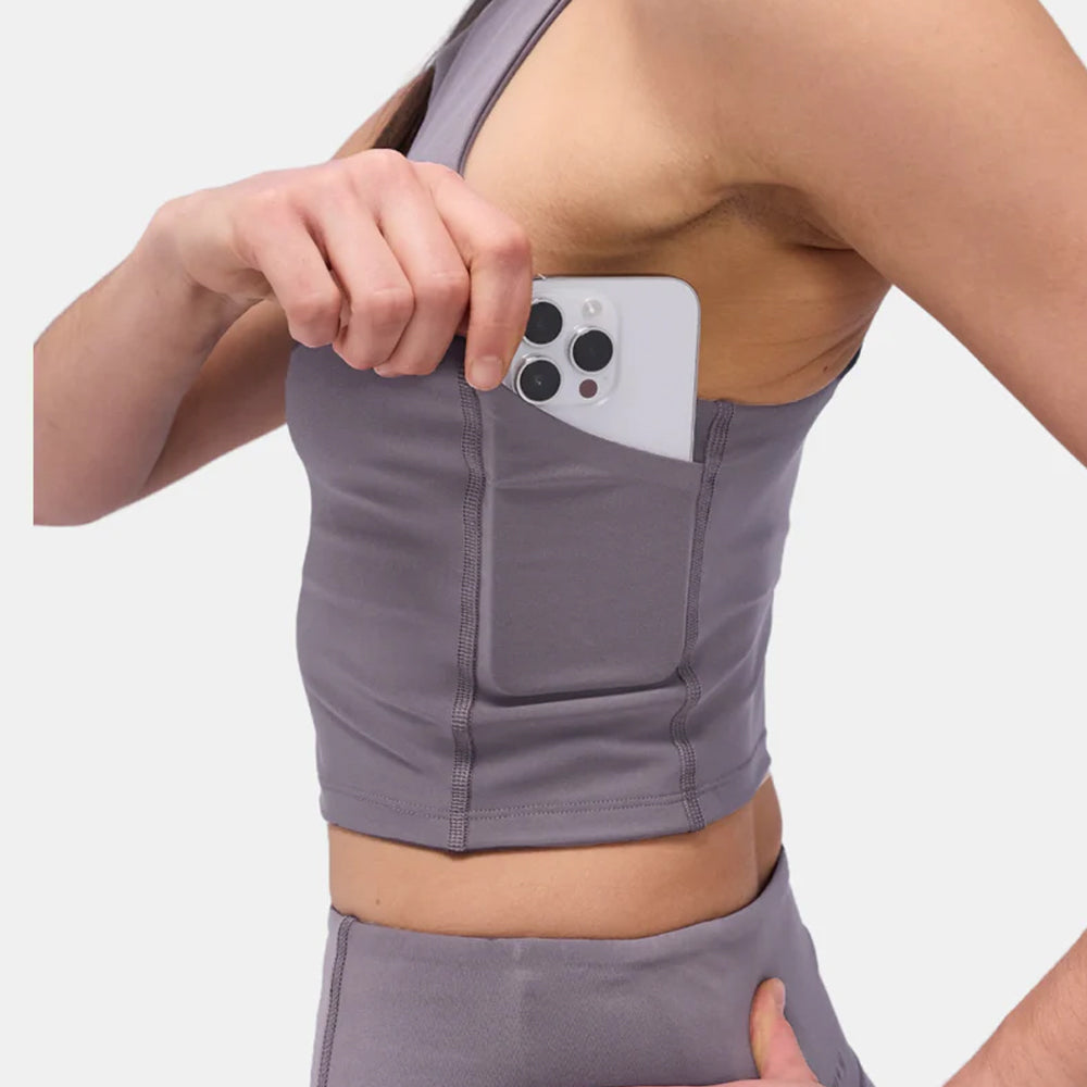Bandit Running Stamina™ Womens Race Crop - Haze
