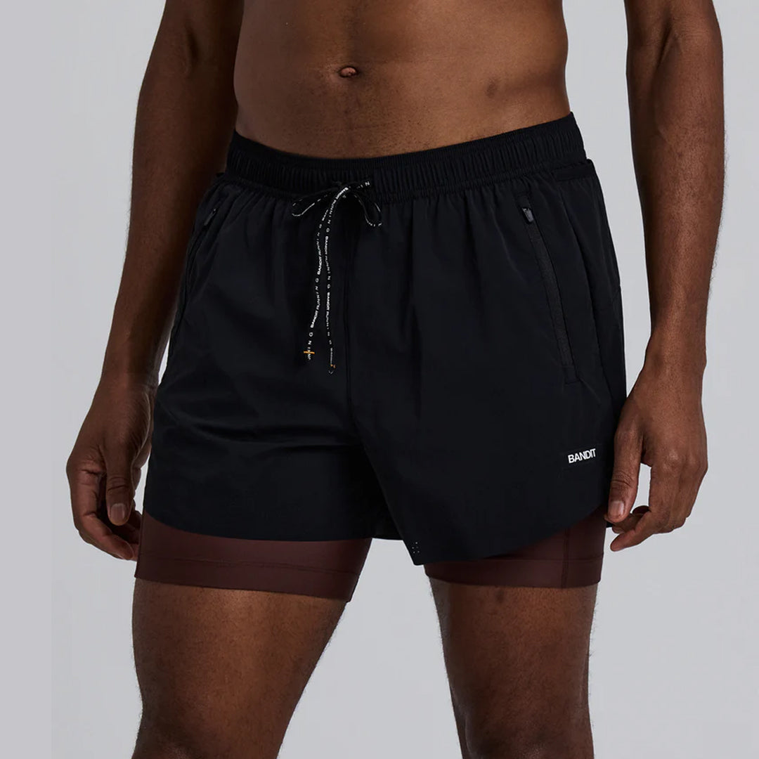 Bandit Running Vento™ Next Gen 2-In-1 Run Short - Black